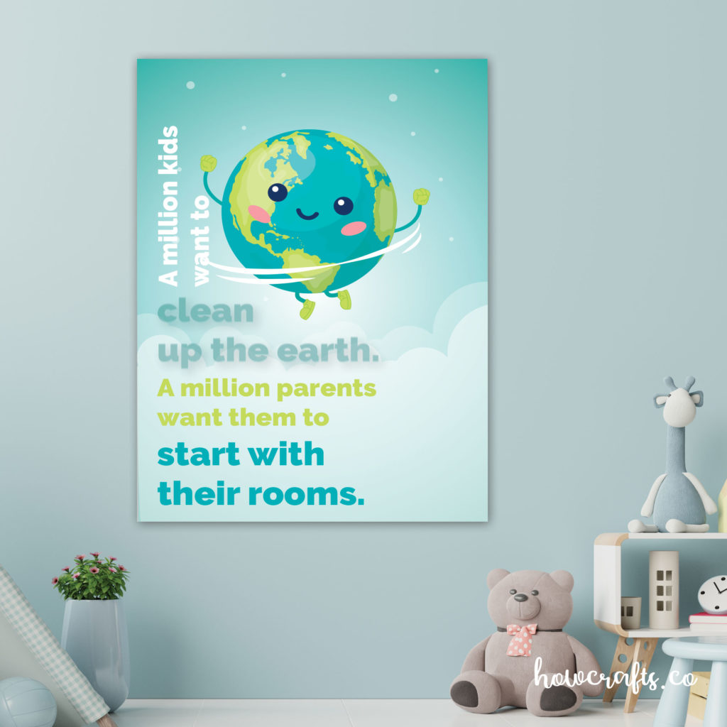 poster slogan on how to take good care of the environment