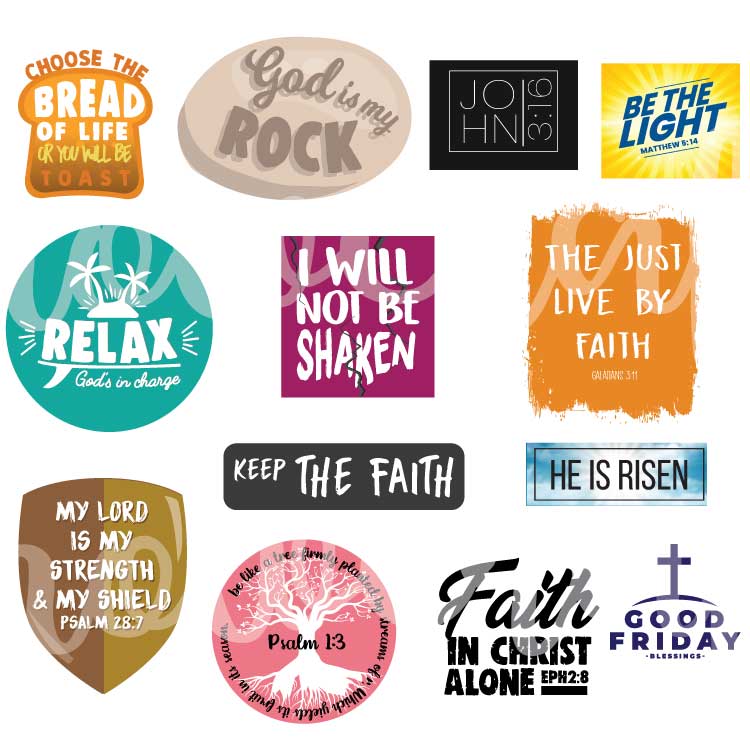Bible Verse - Stickers